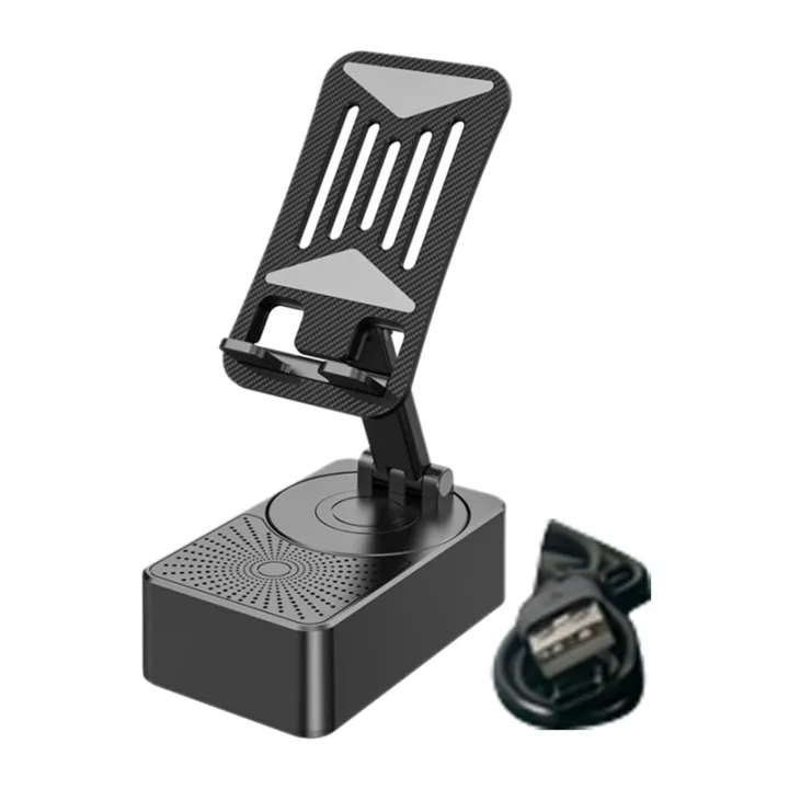 Holder,Wireless Speaker with Stand – 3 in 1 Mobile Phone Holder,360 Rotating Phone Stand - Image 2