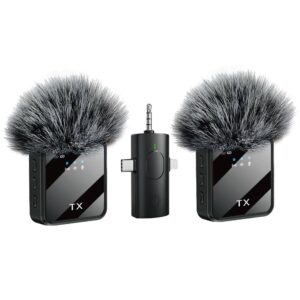 F11 2:1 Wireless Microphone For IPhone , Android and Camera