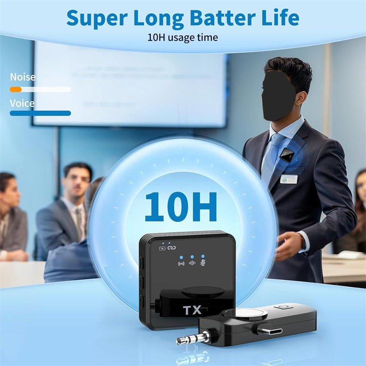 F11 2:1 Wireless Microphone For IPhone , Android and Camera - Image 4