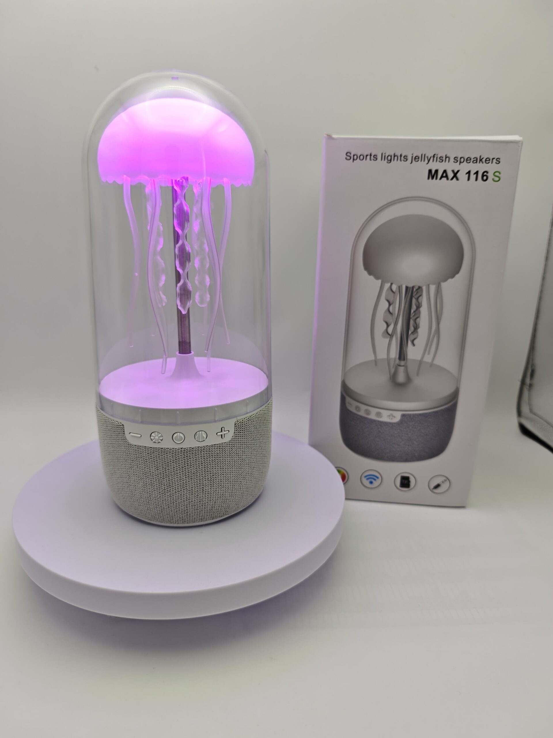 Jellyfish Lamp Bluetooth Speaker 3D Surround HiFi Stereo 1500mAh Sports - Image 2