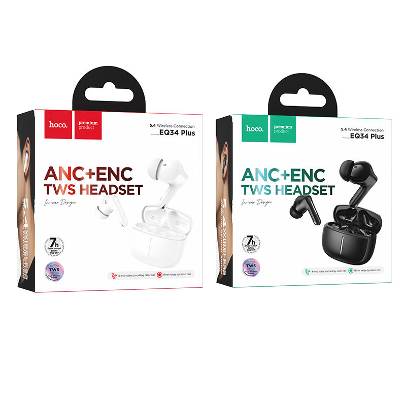 Hoco EQ34 Plus Rima ANC+ENC TWS Earbuds - Image 4